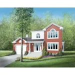 Traditional House Plan Front of House 126D-0004