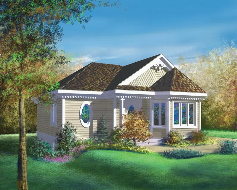 Bungalow House Plan Front of Home - Patsy Traditional Ranch Home 126D-0005 - Shop House Plans and More
