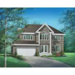 Traditional House Plan Front of House 126D-0006