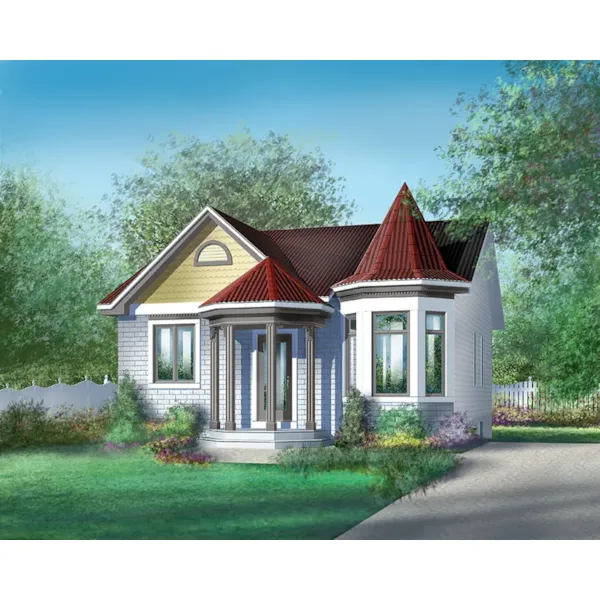 Cabin & Cottage House Plan Front of Home - Janice Country Victorian Home 126D-0007 - Search House Plans and More