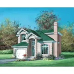 Traditional House Plan Front of House 126D-0017