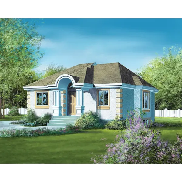 Ranch House Plan Front of Home - Edgemont Cove Ranch Home 126D-0034 - Search House Plans and More