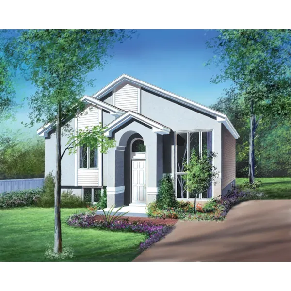 Ranch House Plan Front of Home - Patrice Contemporary Home 126D-0042 - Shop House Plans and More