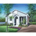 Ranch House Plan Front of Home - Patrice Contemporary Home 126D-0042 - Shop House Plans and More