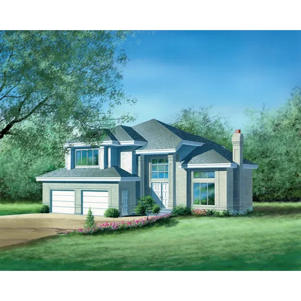 Modern House Plan Front of Home - Sapphire Neoclassical Home 126D-0069 - Shop House Plans and More