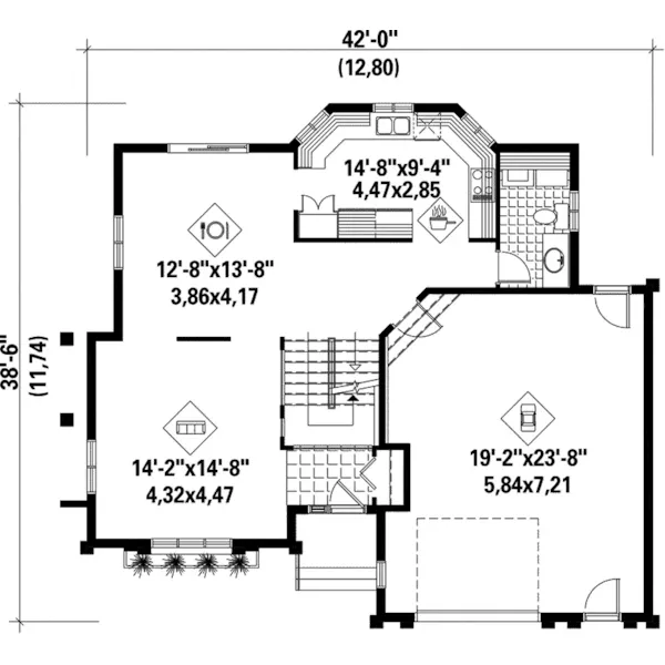 European House Plan First Floor - Newman Neoclassical Home 126D-0071 - Shop House Plans and More