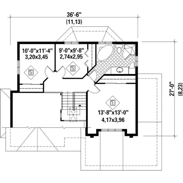 European House Plan Second Floor - Newman Neoclassical Home 126D-0071 - Shop House Plans and More