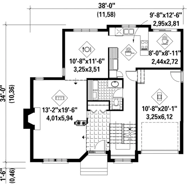 Victorian House Plan First Floor - Kathryn Neoclassical Home 126D-0078 - Search House Plans and More