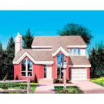 Victorian House Plan Front of Home - Kathryn Neoclassical Home 126D-0078 - Search House Plans and More