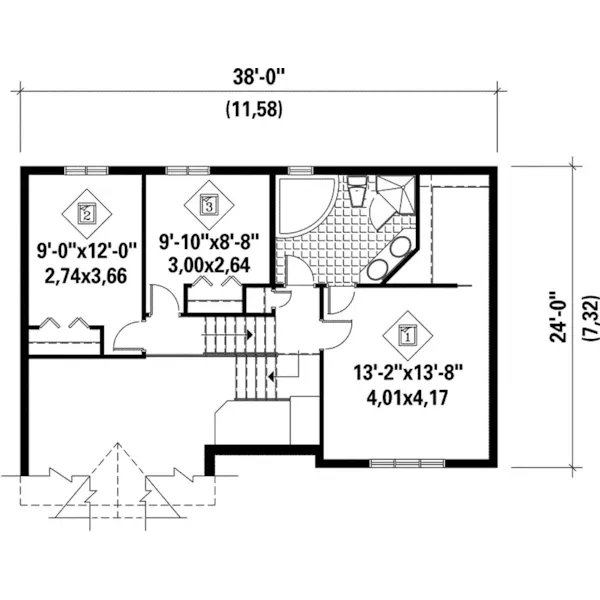 European House Plan Second Floor - Derek Split-Level Home 126D-0098 - Search House Plans and More