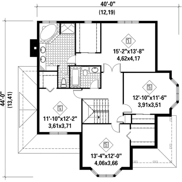 Country House Plan Second Floor - Verona Victorian Home 126D-0103 - Shop House Plans and More