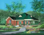 Country House Plan Front of Home - Canter Country Victorian Home 126D-0105 - Search House Plans and More