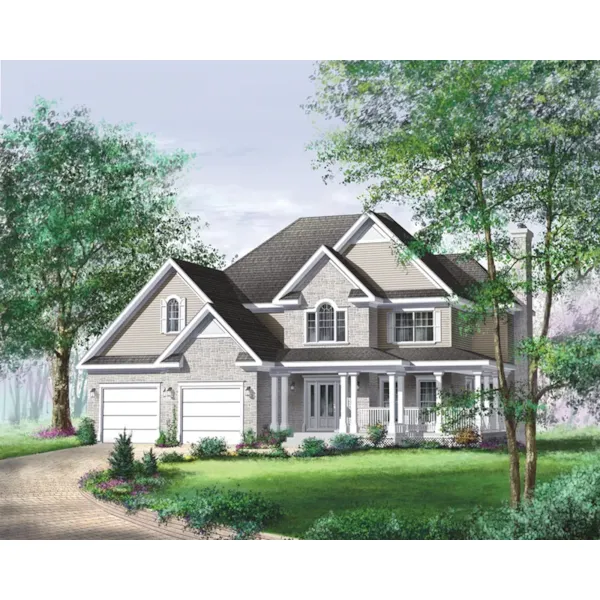 Cape Cod & New England House Plan Front of Home - Malton Traditional Home 126D-0108 - Shop House Plans and More