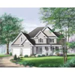 Cape Cod & New England House Plan Front of Home - Malton Traditional Home 126D-0108 - Shop House Plans and More