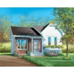 Ranch House Plan Front of Home - Abbot Downs Country Home 126D-0122 - Search House Plans and More