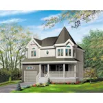 Victorian House Plan Front of Home - Grayford Victorian Home 126D-0124 - Search House Plans and More