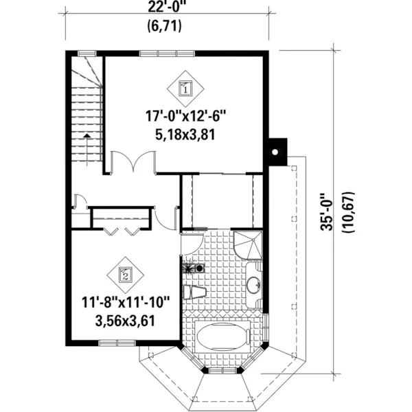 Victorian House Plan Second Floor - Nancy Country Farmhouse 126D-0129 - Shop House Plans and More