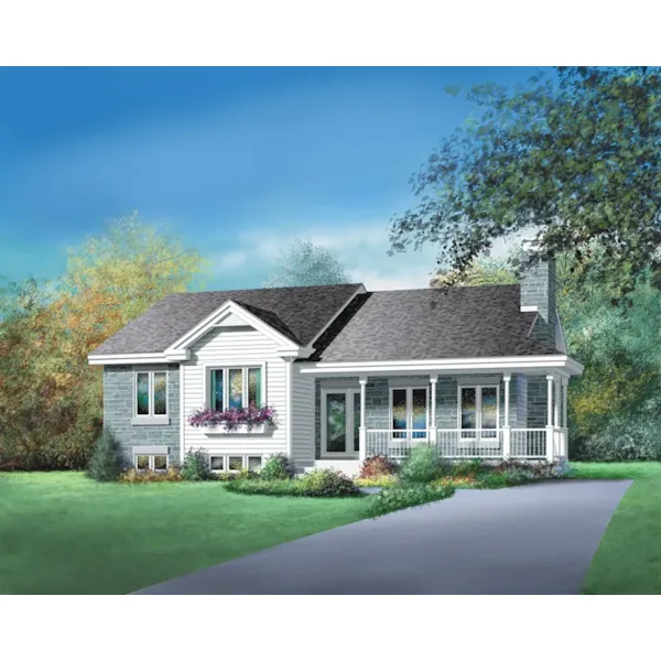 Country House Plan Front of Home - Graves Traditional Home 126D-0139 - Search House Plans and More