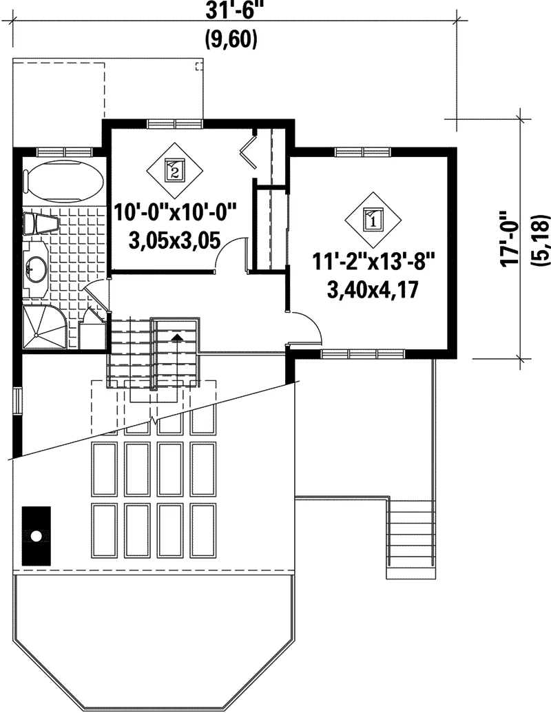 Vacation House Plan Second Floor - Frisco Modern Waterfront Home 126D-0145 - Search House Plans and More