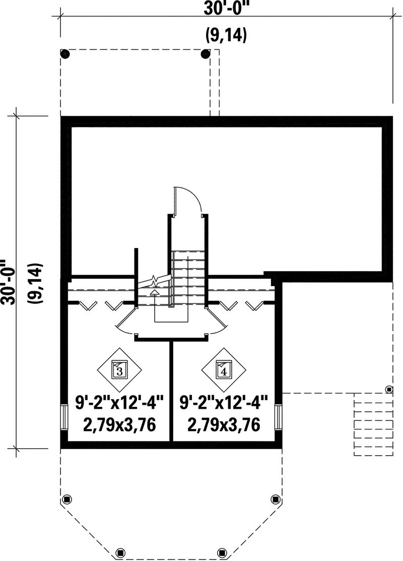 Vacation House Plan Lower Level Floor - Frisco Modern Waterfront Home 126D-0145 - Search House Plans and More