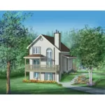 Country House Plan Front of Home - Parkton Multi-Level Home 126D-0148 - Shop House Plans and More