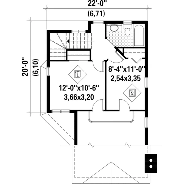 Waterfront House Plan Second Floor - Owen Bay Modern Waterfront Home 126D-0152 - Shop House Plans and More