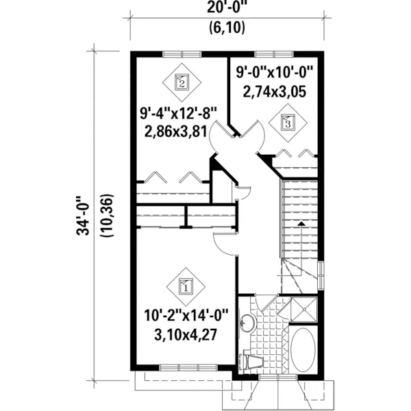 European House Plan Second Floor - Gilmore Georgian Home 126D-0167 - Search House Plans and More