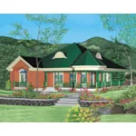 Victorian House Plan Front of Home - Earleen Country Victorian Home 126D-0170 - Search House Plans and More