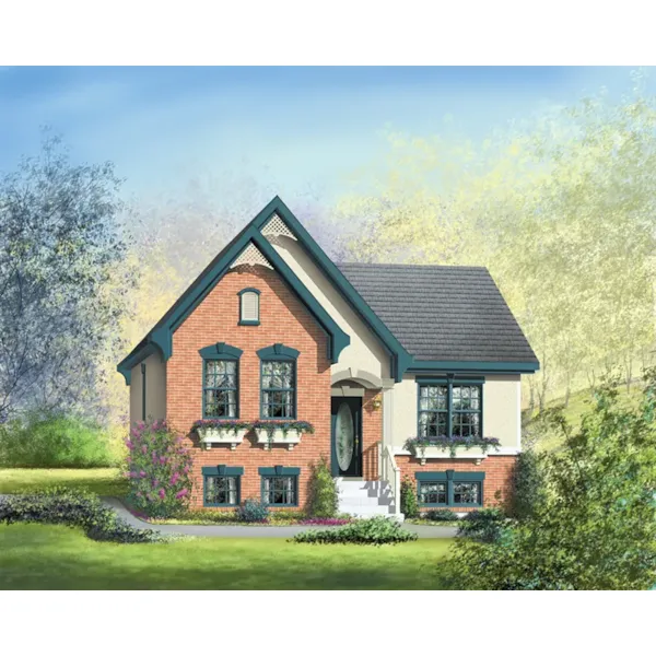 Country French House Plan Front of Home - Pemberley European Home 126D-0172 - Shop House Plans and More