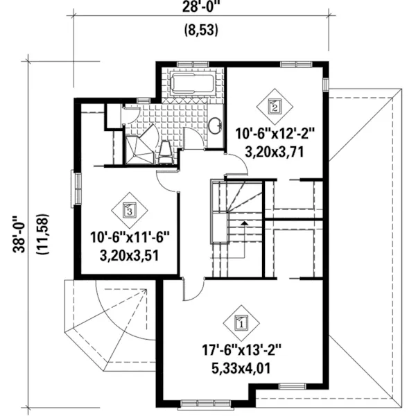 European House Plan Second Floor - Bretton Traditional Home 126D-0180 - Search House Plans and More