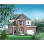 European House Plan Front of Home - Bretton Traditional Home 126D-0180 - Search House Plans and More