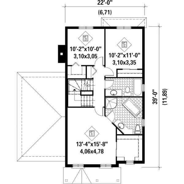 European House Plan Second Floor - Ramira Traditional Home 126D-0181 - Shop House Plans and More