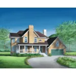 Victorian House Plan Front of Home - Holley Country Victorian Home 126D-0193 - Search House Plans and More