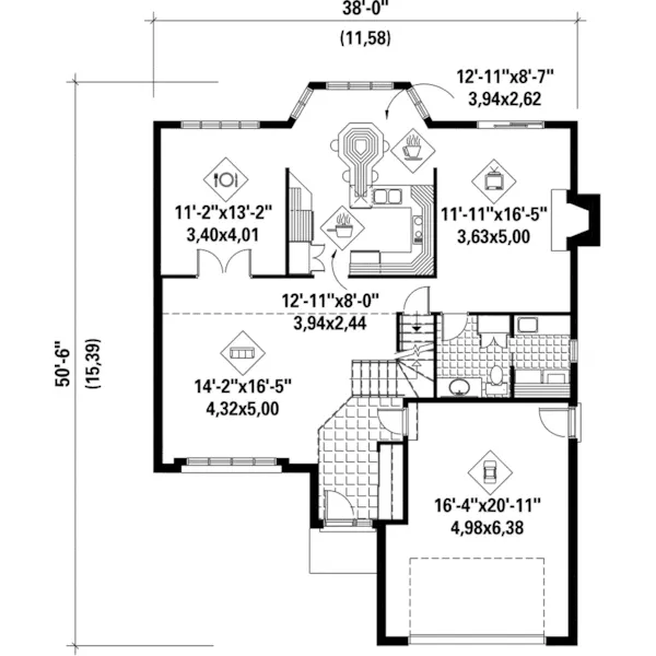 Modern House Plan First Floor - Shayla Neoclassical Home 126D-0200 - Shop House Plans and More