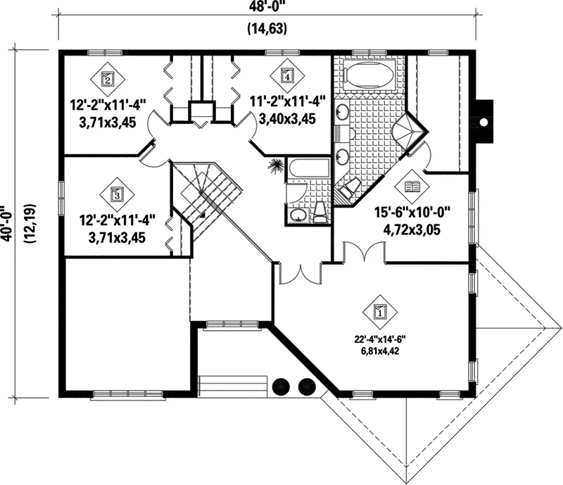 European House Plan Second Floor - Tara Luxury Home 126D-0202 - Shop House Plans and More