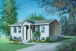 Colonial House Plan Front of Home - Valin Split-Level Ranch Home 126D-0203 - Shop House Plans and More