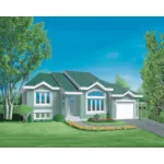 Modern House Plan Front of Home - Marsdan Trail Modern Home 126D-0212 - Shop House Plans and More