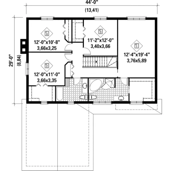 Traditional House Plan Second Floor - Gilette Greek Revival Home 126D-0215 - Search House Plans and More