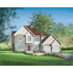 European House Plan Front of Home - Danby Traditional Home 126D-0216 - Search House Plans and More