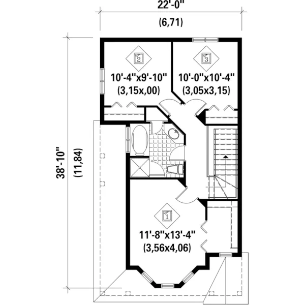 Victorian House Plan Second Floor - Rudy Country Victorian Home 126D-0219 - Shop House Plans and More