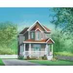 Victorian House Plan Front of Home - Rudy Country Victorian Home 126D-0219 - Shop House Plans and More