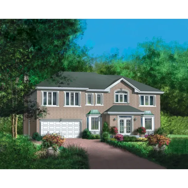 European House Plan Front of Home - Morgan Manor Luxury Home 126D-0221 - Shop House Plans and More