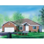 European House Plan Front of Home - O'Brien Traditional Ranch Home 126D-0224 - Shop House Plans and More