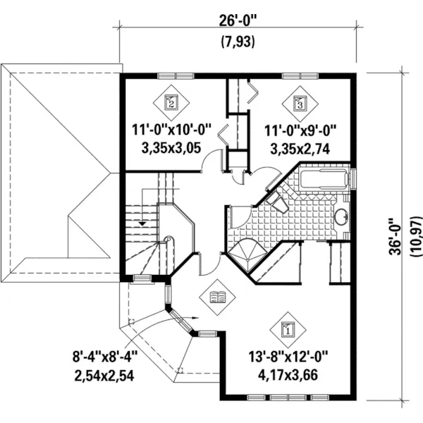 Victorian House Plan Second Floor - Summers Country Victorian Home 126D-0230 - Shop House Plans and More