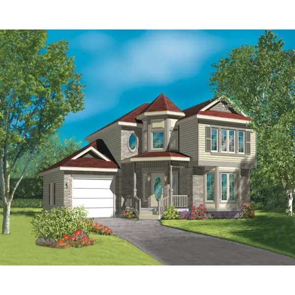 Victorian House Plan Front of Home - Summers Country Victorian Home 126D-0230 - Shop House Plans and More