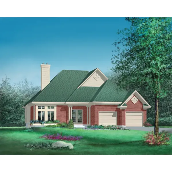 Ranch House Plan Front of Home - Romy Traditional Ranch Home 126D-0231 - Shop House Plans and More