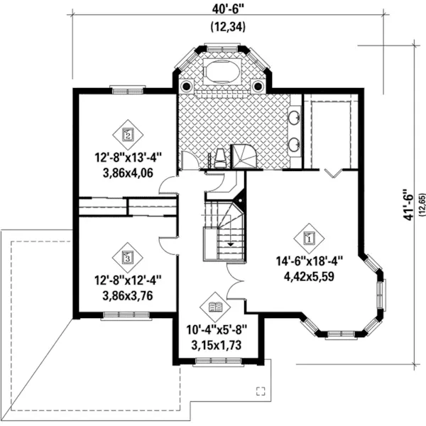 Traditional House Plan Second Floor - Levona Traditional Home 126D-0234 - Shop House Plans and More