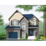 Craftsman House Plan Front of Home - Dubois Country Two-Story Home 126D-0241 - Search House Plans and More