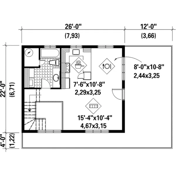 Vacation House Plan Second Floor - Baker Dunes Beach Home 126D-0246 - Search House Plans and More