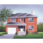 Modern House Plan Front of Home - Dory Prairie Style Home 126D-0255 - Search House Plans and More